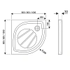 Душевой поддон Ravak Elipso Pro 90x90 XA237701010 Душевой поддон Ravak Elipso Pro 90x90 XA237701010