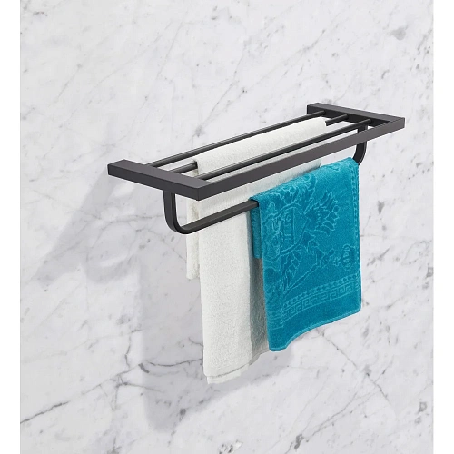 Полотенцедержатель Milacio Ultra (MCU.955.MB) настенная черный матовый Полотенцедержатель Milacio Ultra (MCU.955.MB) настенная черный матовый