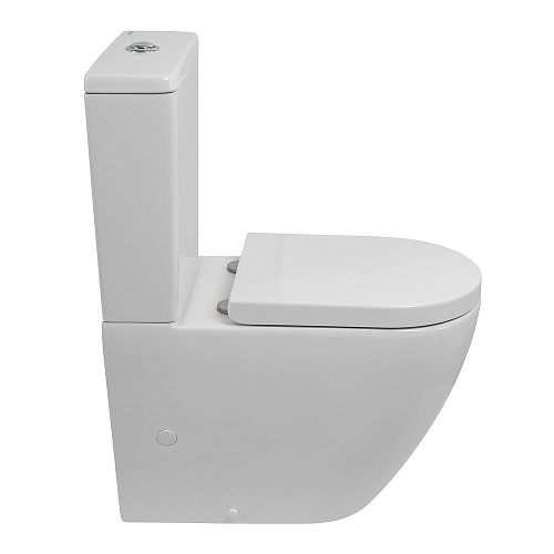 Унитаз напольный BelBagno SFERA-TOR BB2141CP-TOR/BB2141T/BB865SC безободковый с сиденьем Унитаз напольный BelBagno SFERA-TOR BB2141CP-TOR/BB2141T/BB865SC безободковый с сиденьем