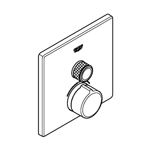 Смеситель для душа GROHE Grohtherm SmartControl на 1 выход, хром (29147000) внешняя часть Смеситель для душа GROHE Grohtherm SmartControl на 1 выход, хром (29147000) внешняя часть