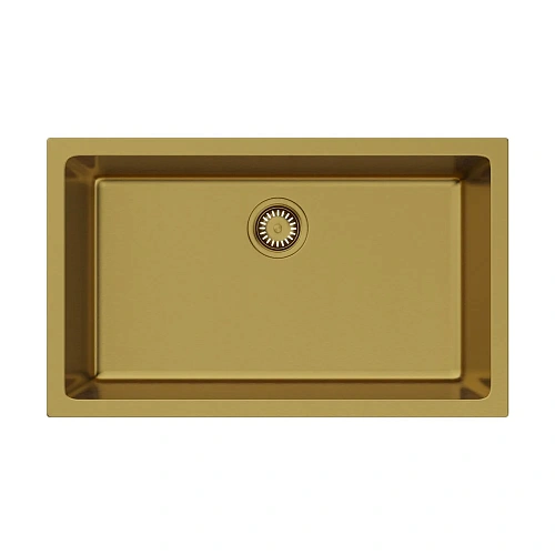 Кухонная мойка Omoikiri Okinoshima 76-U/I-G Matt Natceramic/золото 4993169 Кухонная мойка Omoikiri Okinoshima 76-U/I-G Matt Natceramic/золото 4993169