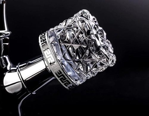 Смеситель для ванны Boheme CRYSTAL хром (двуручковый) 273-CRST Смеситель для ванны Boheme CRYSTAL хром (двуручковый) 273-CRST