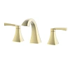 Смеситель для раковины Wonzon &amp; Woghand на 3 отверстия, брашированное золото (WW-88083095-BG)