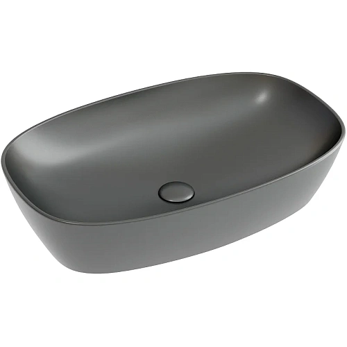 Раковина Ceramica Nova ELEMENT CN6049MDH Темный Антрацит матовый накладная Раковина Ceramica Nova ELEMENT CN6049MDH Темный Антрацит матовый накладная