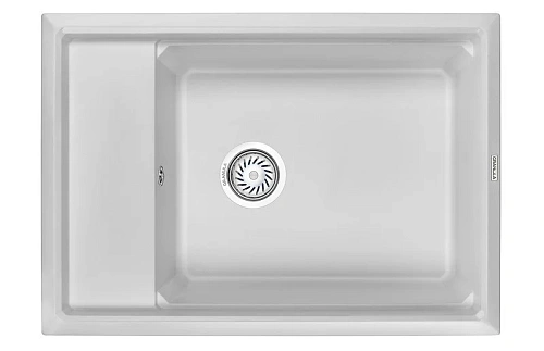 Кухонная мойка Granula KS-7305, АРКТИК (БЕЛЫЙ), кварц 730х510 Кухонная мойка Granula KS-7305, АРКТИК (БЕЛЫЙ), кварц 730х510