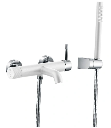 Смеситель для ванны Boheme Uno 463-WCR White Chrome Смеситель для ванны Boheme Uno 463-WCR White Chrome