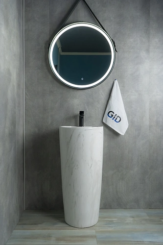 Раковина Gid Nb131wgs 81115 напольная под камень глянцевая 40x40x84 Раковина Gid Nb131wgs 81115 напольная под камень глянцевая 40x40x84