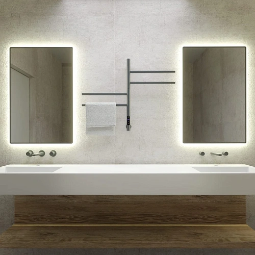 Полотенцесушитель электрический Vincea VTD-1S1CGE 43x60, графит, таймер Полотенцесушитель электрический Vincea VTD-1S1CGE 43x60, графит, таймер