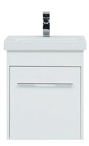 Тумба под раковину Aquanet Августа 50 (Moduo Slim) белый (ручки хром) 00274015 Тумба под раковину Aquanet Августа 50 (Moduo Slim) белый (ручки хром) 00274015