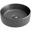Картинка анонса товара «раковина ceramica nova element cn6057mdh темный антрацит матовый накладная»