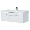 Тумба под раковину DREJA BIG INN, 100 см, подвесная, 1 ящик + выдвижной внутренний ящик, белый гляне 77.0205W Тумба под раковину DREJA BIG INN, 100 см, подвесная, 1 ящик + выдвижной внутренний ящик, белый гляне 77.0205W