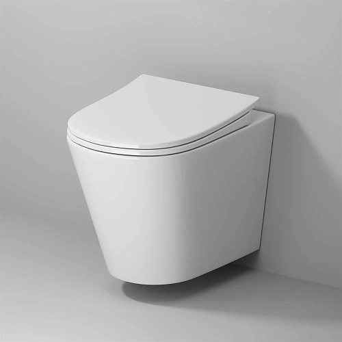 Унитаз подвесной Niagara Vista NG-9302 (495x365x375) безободковый с тонкой крышкой Унитаз подвесной Niagara Vista NG-9302 (495x365x375) безободковый с тонкой крышкой