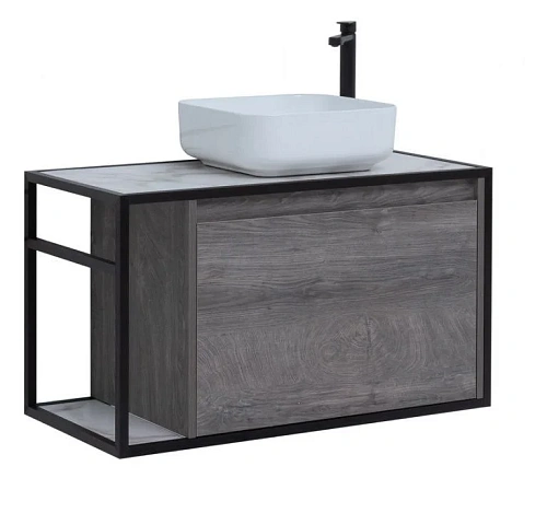 Тумба под раковину Aquanet Nova Lite Loft 90 R дуб рошелье 00261655 Тумба под раковину Aquanet Nova Lite Loft 90 R дуб рошелье 00261655