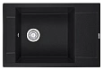 Кухонная мойка Granula 7806, ЧЁРНЫЙ, кварц 780х500 Кухонная мойка Granula 7806, ЧЁРНЫЙ, кварц 780х500