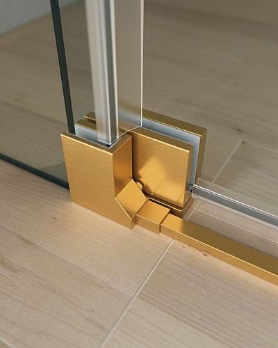 Душевой уголок CEZARES SLIDER-A-2-100/110-C-BORO 100-110x100-110см стекло прозрачное, профиль брашированное золото Душевой уголок CEZARES SLIDER-A-2-100/110-C-BORO 100-110x100-110см стекло прозрачное, профиль брашированное золото