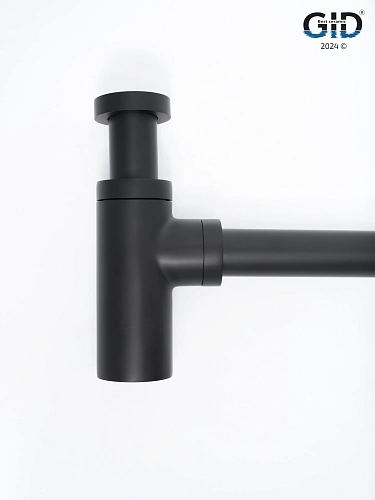 Сифон для раковины Gid G-74BL 75503S черный матовый Сифон для раковины Gid G-74BL 75503S черный матовый