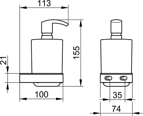 Дозатор жидкого мыла KEUCO SMART.2, хром/белый 14752010100 Дозатор жидкого мыла KEUCO SMART.2, хром/белый 14752010100
