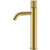 Смеситель для раковины Boheme STICK MATT GOLD SPIRALE 122-MG.4 Смеситель для раковины Boheme STICK MATT GOLD SPIRALE 122-MG.4