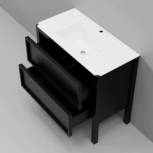 Тумба с раковиной ArtDecco Elisa 90 AES09F78S200 черный дуб Тумба с раковиной ArtDecco Elisa 90 AES09F78S200 черный дуб