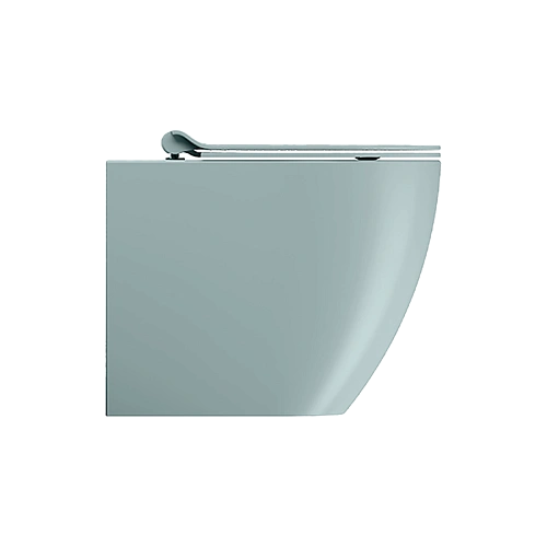 Унитаз приставной GSI PURA безободковый Swirlflush голубой матовый (881015) без сиденья Унитаз приставной GSI PURA безободковый Swirlflush голубой матовый (881015) без сиденья