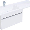 Тумба с раковиной Aquanet Токио 130 L белый (подвесная, 1 ящик) 00236917 + 00235501 Тумба с раковиной Aquanet Токио 130 L белый (подвесная, 1 ящик) 00236917 + 00235501