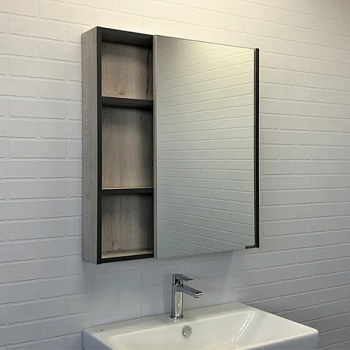 Зеркальный шкаф Comforty Вена-70 00-00009272 дуб дымчатый Зеркальный шкаф Comforty Вена-70 00-00009272 дуб дымчатый