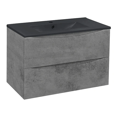 Тумба под раковину Vincea Mia 750 VMC-2MC750BT подвесная, 2 выкатных ящика soft close, Beton Тумба под раковину Vincea Mia 750 VMC-2MC750BT подвесная, 2 выкатных ящика soft close, Beton