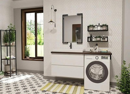 Тумба с раковиной Эстет Malibu Luxe ФР-00007116 1550х500 левая, подвесная 2 ящика Тумба с раковиной Эстет Malibu Luxe ФР-00007116 1550х500 левая, подвесная 2 ящика