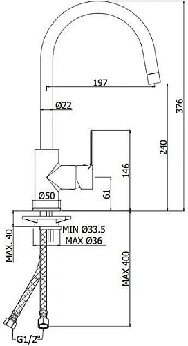 Смеситель для кухни Paffoni Red RED180CR Смеситель для кухни Paffoni Red RED180CR