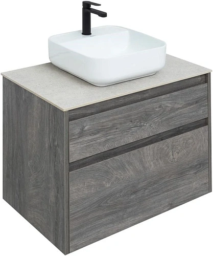 Тумба под раковину Aquanet Nova Lite 75 дуб рошелье (2 ящика) 00242273 Тумба под раковину Aquanet Nova Lite 75 дуб рошелье (2 ящика) 00242273