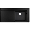 Картинка анонса товара «кухонная мойка hansgrohe 450 с крылом s514-f450 43314170, черный графит встраиваемая»
