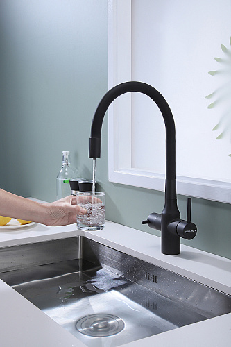 Смеситель для кухни Paulmark SALIX антрацит Sa213419-AN Смеситель для кухни Paulmark SALIX антрацит Sa213419-AN