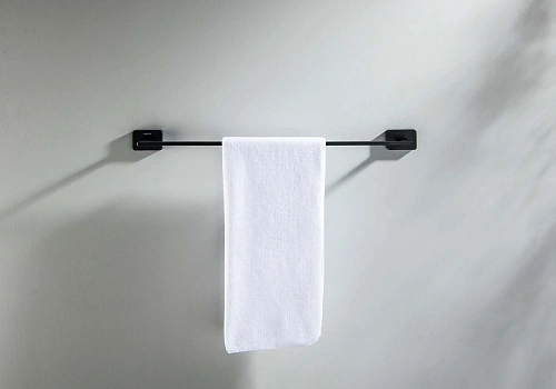 Полотенцедержатель Aquatek ЛИБРА AQ4320MB черный матовый Полотенцедержатель Aquatek ЛИБРА AQ4320MB черный матовый