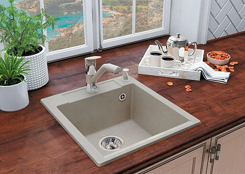 Кухонная мойка Polygran ARGO-460 №302 Песоч 444706 Кухонная мойка Polygran ARGO-460 №302 Песоч 444706