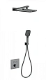 Душевая система Wonzon & Woghand с термостатом, встраиваемая, темный графит (WW-D2017-B-BGG) Душевая система Wonzon & Woghand с термостатом, встраиваемая, темный графит (WW-D2017-B-BGG)