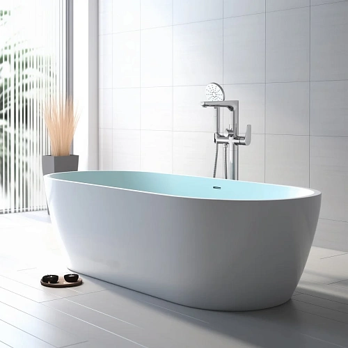 Смеситель для ванны Aquatek БЕТТА AQ1145CR Хром, напольный Смеситель для ванны Aquatek БЕТТА AQ1145CR Хром, напольный