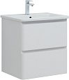 Тумба под раковину Aquanet Эмбер 60 белый матовый 00330465 напольная/подвесная Тумба под раковину Aquanet Эмбер 60 белый матовый 00330465 напольная/подвесная