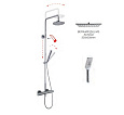Детальная картинка товара «душевая система fima carlo frattini shower column f3165/q3010cr»
