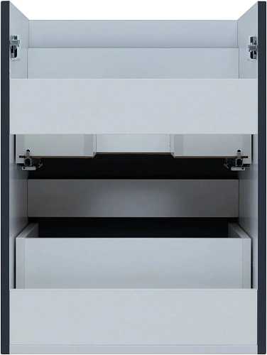 Тумба под раковину Aquanet Практика 50 маренго 2 ящика 00330456 напольная/подвесная Тумба под раковину Aquanet Практика 50 маренго 2 ящика 00330456 напольная/подвесная