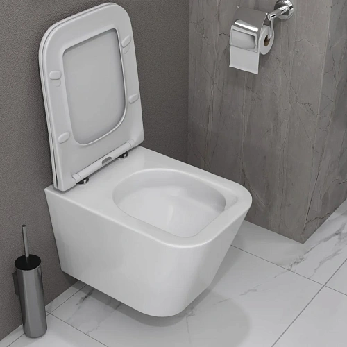 Унитаз подвесной Taliente Correto Tornado 3, белый, с крышкой микролифт CR55003 Унитаз подвесной Taliente Correto Tornado 3, белый, с крышкой микролифт CR55003