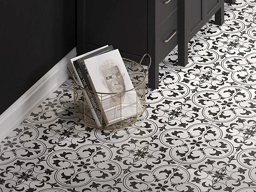 Керамогранит Cersanit Sevilla пэчворк белый рельеф 42x42 SE4R053 Керамогранит Cersanit Sevilla пэчворк белый рельеф 42x42 SE4R053