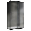 Душевой уголок ABBER Schwarzer Diamant AG30150BMH-S80BM-S80BM 150x80 см универсальный, профиль черный, стекло матовое Душевой уголок ABBER Schwarzer Diamant AG30150BMH-S80BM-S80BM 150x80 см универсальный, профиль черный, стекло матовое