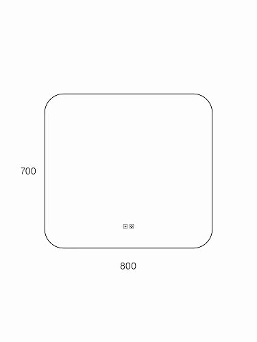 Зеркало Taliente Zled-B с LED-подсветкой, 80x70см, прямоугольное, с антизапотеванием TA-Zled-B8070a Зеркало Taliente Zled-B с LED-подсветкой, 80x70см, прямоугольное, с антизапотеванием TA-Zled-B8070a
