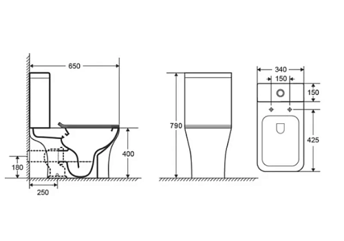 Унитаз напольный Aquatek Optima Square AQ4411-00 650x340x790 безободковый, крышка-сиденье легкосъемная с микролифтом Унитаз напольный Aquatek Optima Square AQ4411-00 650x340x790 безободковый, крышка-сиденье легкосъемная с микролифтом