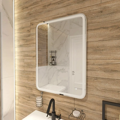 Зеркало DIWO Коломна 60 с подсветкой светодиодной, сенсорное управление, прямоугольное, настенное 48 482597 Зеркало DIWO Коломна 60 с подсветкой светодиодной, сенсорное управление, прямоугольное, настенное 48 482597