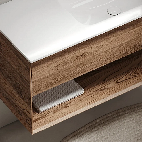 Тумба под раковину Sancos Marmi 1.0 MR1.0100RECH правая, 995х445х520, дуб чарльстон, подвесная Тумба под раковину Sancos Marmi 1.0 MR1.0100RECH правая, 995х445х520, дуб чарльстон, подвесная