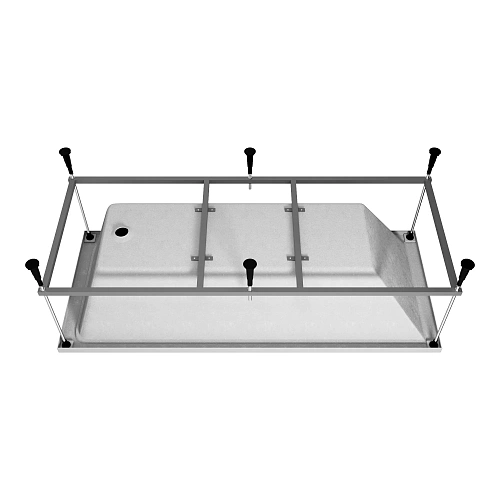 Акриловая ванна Vincea VBT-2G170-FR с каркасом 1700x700x470, пристенная, белая Акриловая ванна Vincea VBT-2G170-FR с каркасом 1700x700x470, пристенная, белая