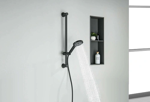 Душевой гарнитур Aquatek Лугано AQ2022MB черный матовый Душевой гарнитур Aquatek Лугано AQ2022MB черный матовый