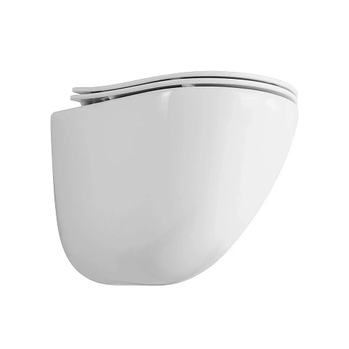 Унитаз подвесной BelBagno AMANDA BB051CHR/BB051SC безободковый с сиденьем Унитаз подвесной BelBagno AMANDA BB051CHR/BB051SC безободковый с сиденьем