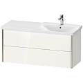 Тумба под раковину Duravit XVIU XV41390B122 подвесная 121 см белая глянцевый Тумба под раковину Duravit XVIU XV41390B122 подвесная 121 см белая глянцевый